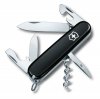 Scyzoryk Szwajcarski Victorinox Spartan - 12 funkcji, z korkociągiem i otwieraczem, do codziennego użytku - 91 mm - Czarny